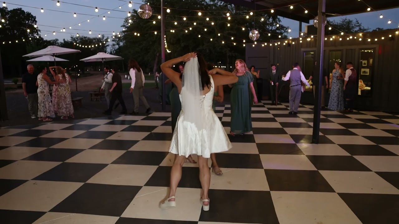 A still from Helena and Michael's wedding film at Wild Roots Getaways & Gatherings by Toast Entertainment in Austin.