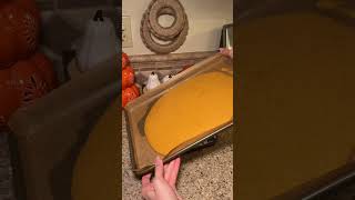 Pumpkin Cream Cheese Roll cake 🍁🧡 recipe in the description! #baking #fall