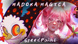 Madoka & Charlotte (Madoka Magica) | SpeedPaint