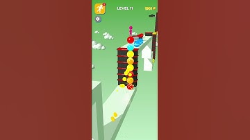 Stack Rider Mobile Gameplay Walkthrough ios, Android Level 11 | Cube Surfer | Latest Mobile Gameplay