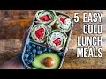 5 Easy Cold Lunches / 5 Comidas que Se Pueden Comer en Frío