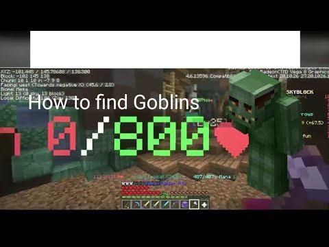 how to find Goblins in Fakepixel /Hypixel Skyblock. - YouTube