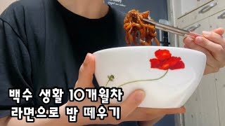 오늘 저녁은 라면[백수생활]