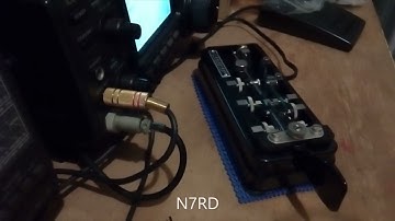 20220930 21MHz BX2AK CW QSO USE BK 100 BUG KEY 2