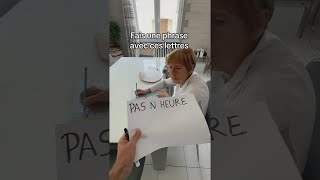 Kannst du mit diesen Buchstaben einen Satz bilden? 🤯