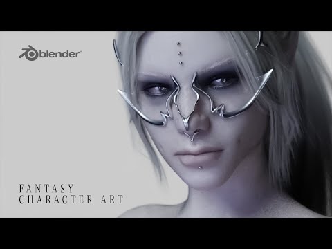 Fantasy Art Timelapse With Blender And Daz3D // C H I L L W O R K F L O W リラックス