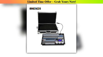 Must Buy SHEHDS DJ Controller 1024 Console With Flight Case DMX 512 For LED Moving Head Lights Disc