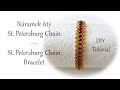 Návod: Náramek šitý St. Petersburg Chain / DIY Tutorial: St. Petersburg Chain Bracelet