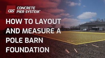 How to  Measure the Foundation for a Pole Barn
