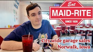A Fun Day In Norwalk, Iowa! Citywide Garage Sales And Lunch At Maid-Rite