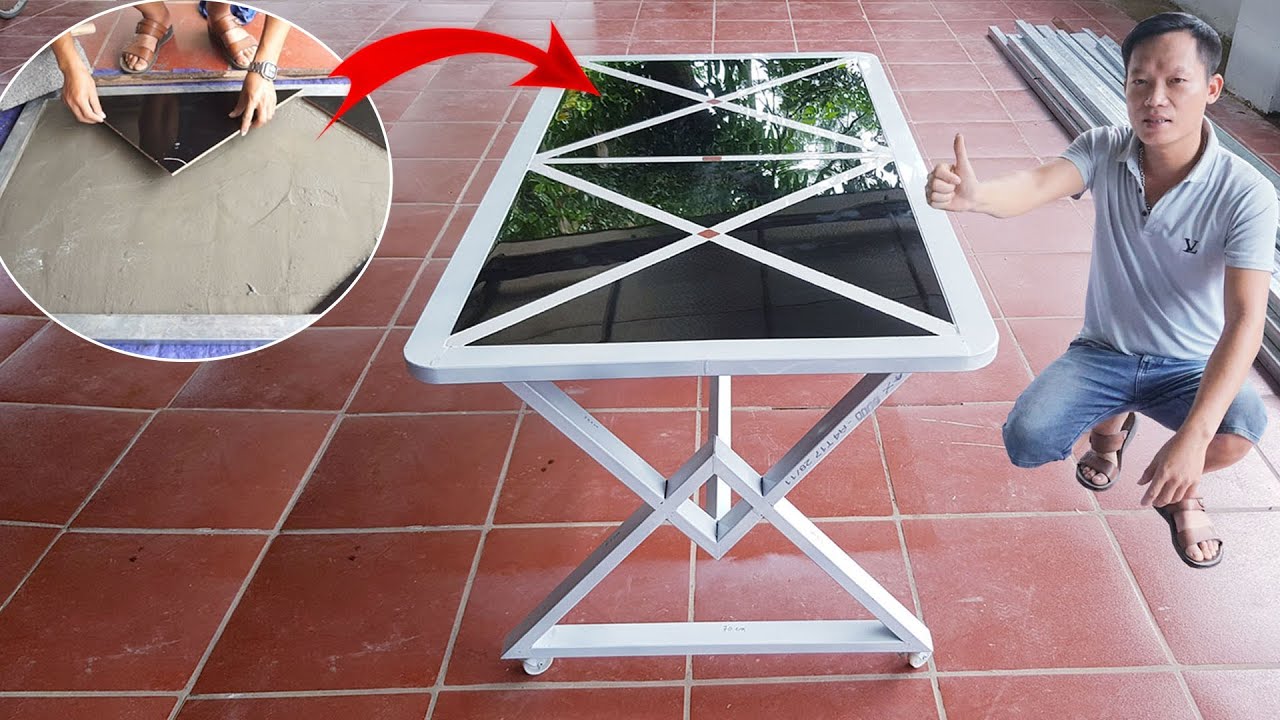 ban dep 2022 Update Ý tưởng tuyệt vời để làm ghế bàn bằng sắt hộp đẹp nhất ! 5 phút sáng tạo