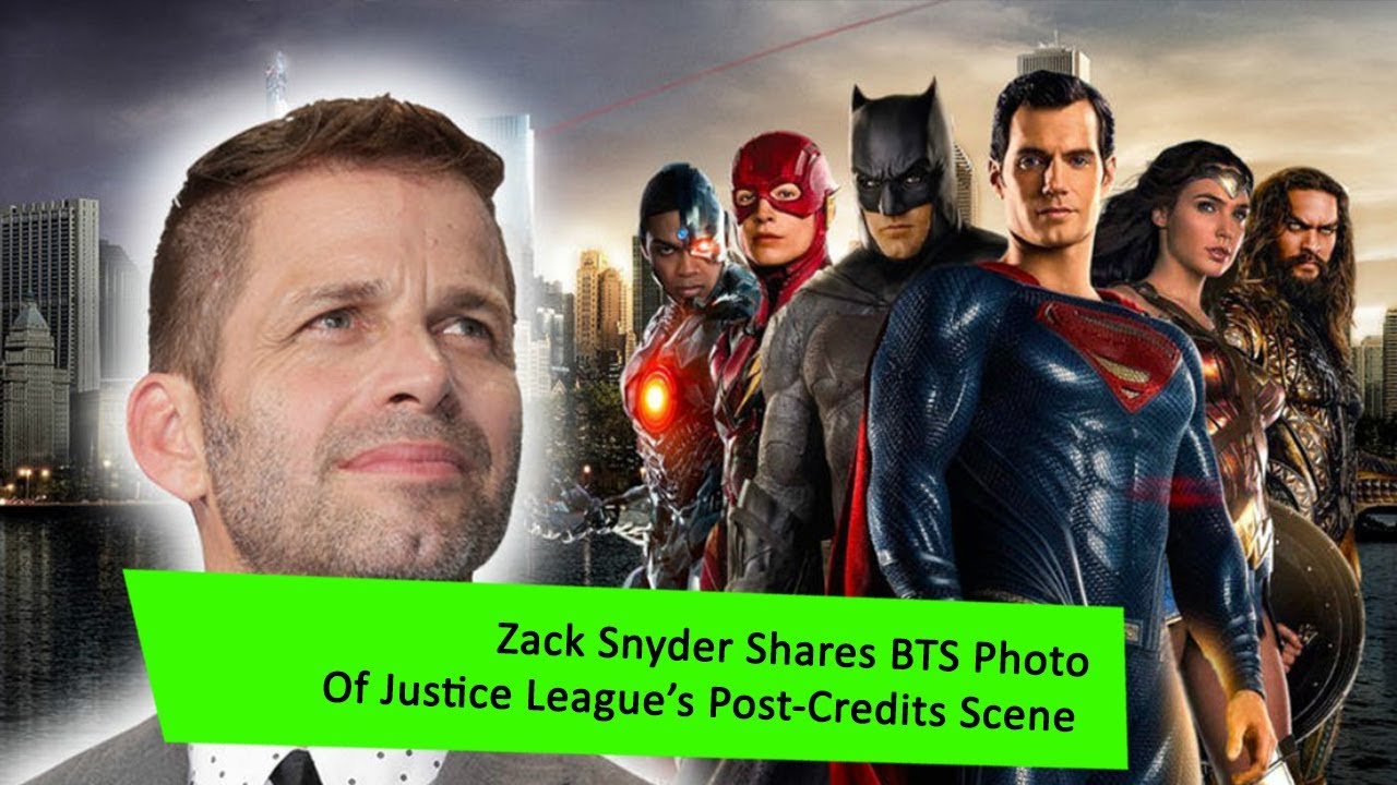 Zack Snyder Shares BTS Photo Of Justice Leagues Post Credits Scene