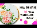 "Beautiful Watercolor Rose Painting | Easy Floral Art for Beginners 🌹✨"#viral#Youtube#trending