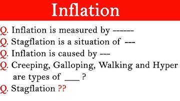MCQ on Inflation l  MCQ on Inflation and Deflation l Inflation MCQ l MCQ on Inflation in Economics