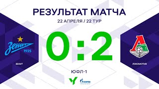 ЮФЛ-1. Зенит – Локомотив. 22-й тур. Обзор