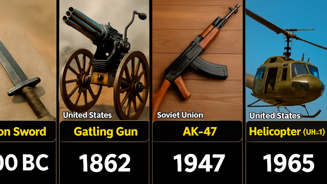 Weapons Evolution | Most Important Weapons in History - YouTube