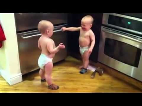 Problem Solved! Amazing babies argue it out! Funny! Got to see! - YouTube