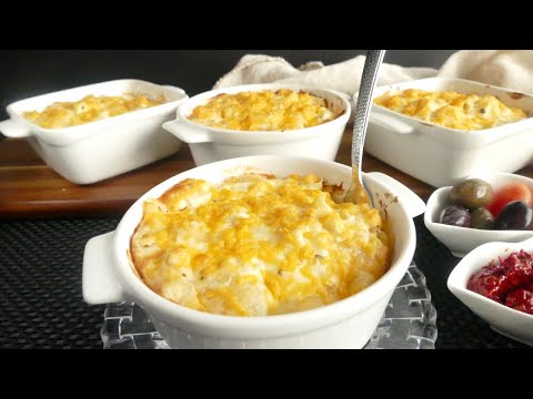 Видео рецепт Домашняя запеканка с макаронами и сыром