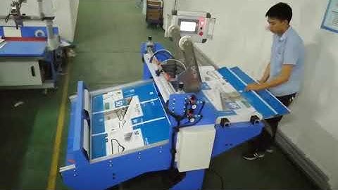 KS-1000A Semi-automatic double side tape applicator machine Manual Adhesive Tape Application Machine