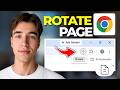 How To Rotate A Web Page In Microsoft Edge Or Chrome | Tutorial 2026