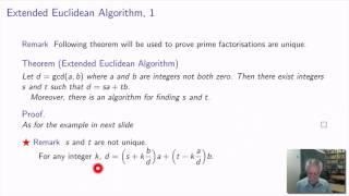 CM1 3 7 4 Extended Euclidean Algorithm Remarks
