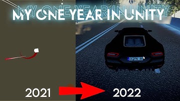 One year of unity game development in 4 minutes