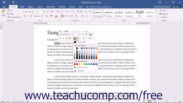 Word 2016 Tutorial The Mini Toolbar Microsoft Training