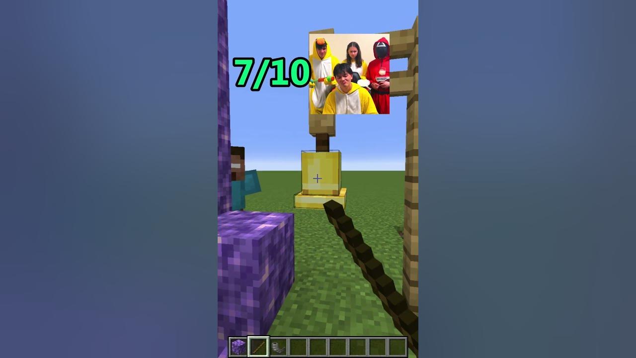 Minecraft: Who made SQUID GAME music the best? 🤔 #Shorts