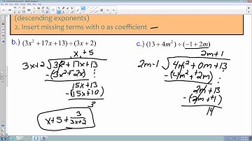 12.3 Divide Polynomials