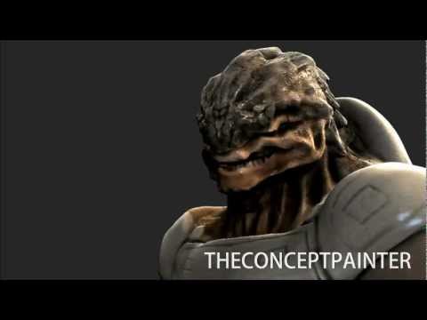 Krogan - Mass Effect - Speed Sculpt in Mudbox - TheConceptPainter [HD]