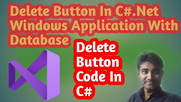 Delete Button In C#.Net | Delete Operation In C#.Net Using SQL Server  #viral #video #technicalgk123