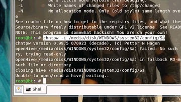 Reset Passwords on Windows XP and Windows 7 and Vista using Backtrack 4r1