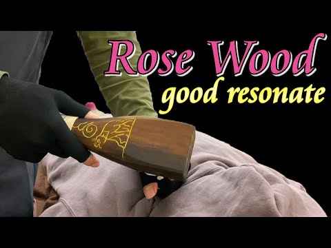 Rosewood tok sen【binaural asmr】wood hammer massage