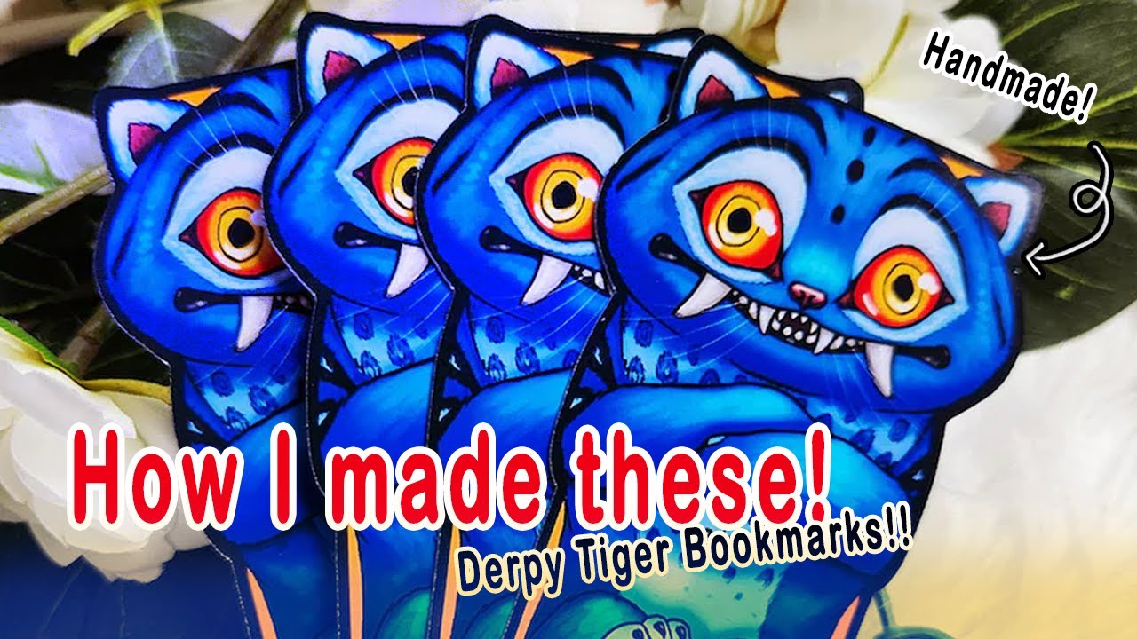 Derpy Bookmark Color Make Derpy Tiger Bookmarks With Me! - Process Video - YouTube