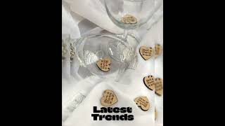 Personalised Wooden Hearts rustic Table Decorations favors vintage wedding favors for guests