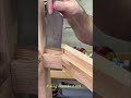 Fixing another oopsie… #woodworking #chisel #handtools #oakwood #handmade #youtubeshorts #clamps