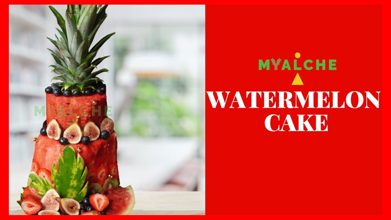 Watermelon Cake Vegan Fruit Cake YouTube