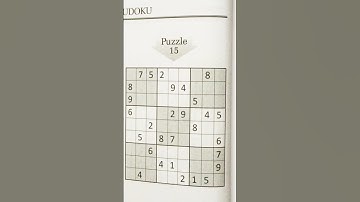 sudoku puzzle 15 with solution #sudoku #puzzle