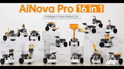 Hiwonder AiNova Pro - 16 合 1 可編程建築機器車套件