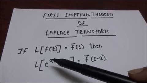 (telugu) First shifting theorem of laplace transforms | B.tech | M1 | JNTU