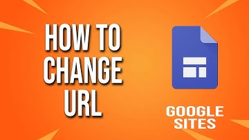 How To Change Url Google Sites Tutorial