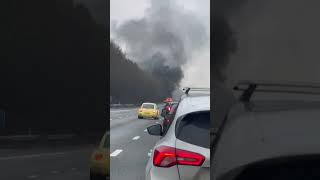 Motorway Fire M3 Suv Fire Sunday 29 Jan 2023