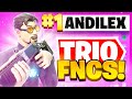 1st Place Trio FNCS Week 3 Finals (12.000$) w/ Jannisz & xsweeze | Andilex