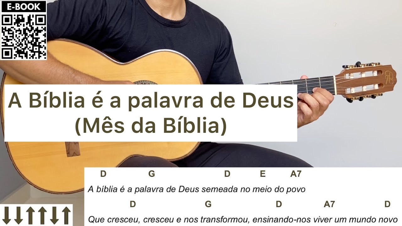 A BÍBLIA É A PALAVRA DE DEUS (bíblia) | como tocar no violão [letra e ...