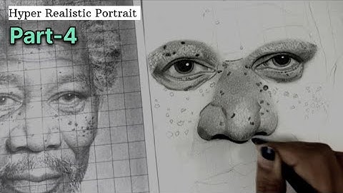 Part 4 || Hyper Realistic Portrait || Morgan Freeman 😍