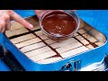 Just pour chocolate over the wafers! Amazing cake recipe!