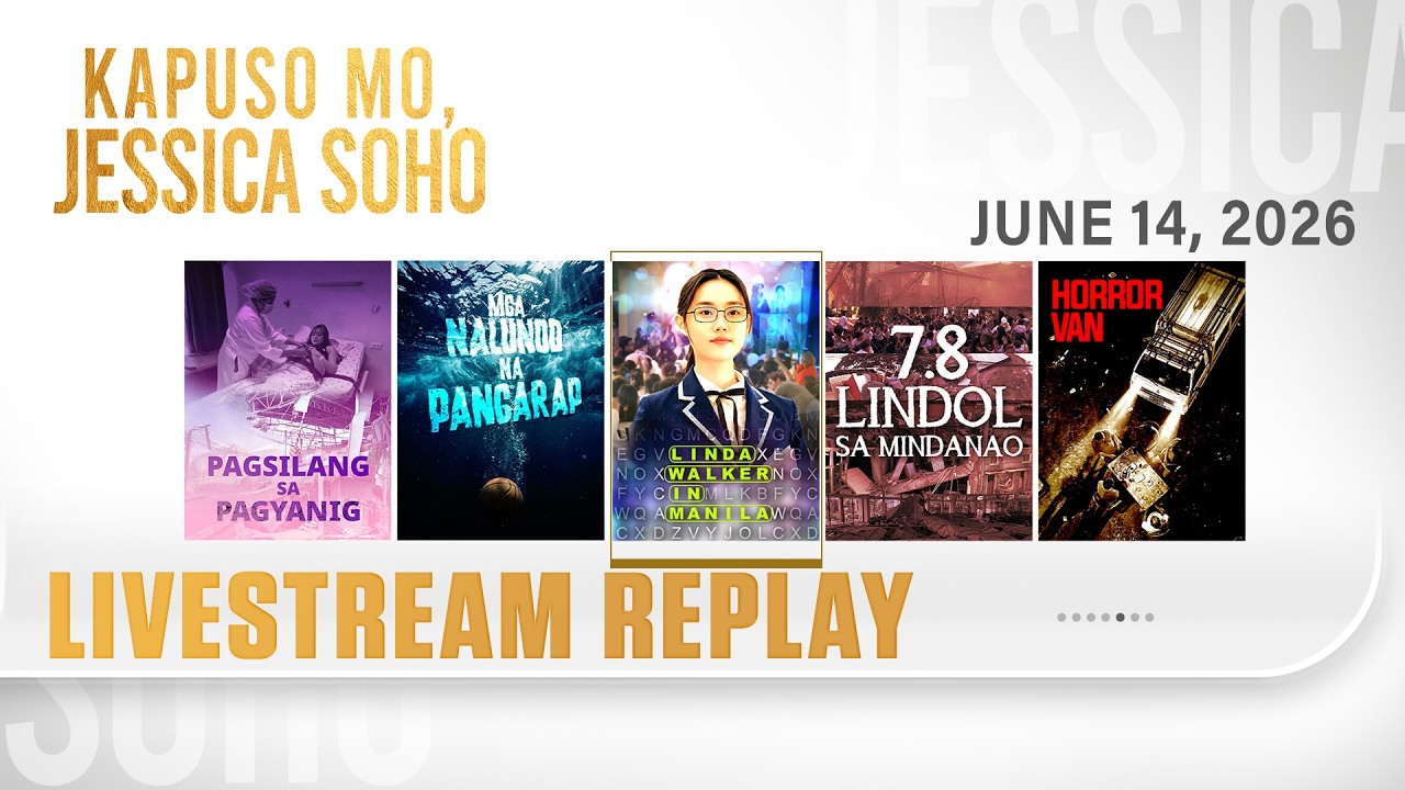 KMJS livestream June 14, 2026 Episode - Replay | Kapuso Mo, Jessica Soho
