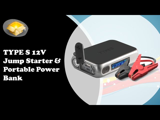 TYPE S 12V Jump Starter & Portable Power Bank 