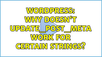 Wordpress: Why doesn