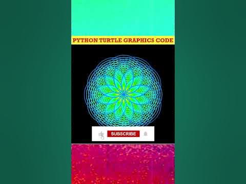 Python Turtle Graphics Code: Amazing Circular Flower Shape Drawing#2023 ...
